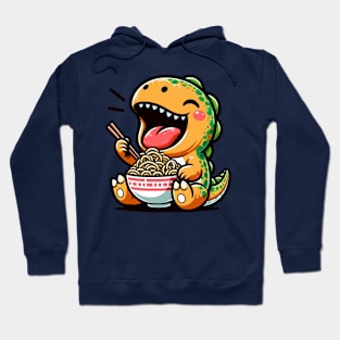 Sweet Dino Eating Ramen Hoodie